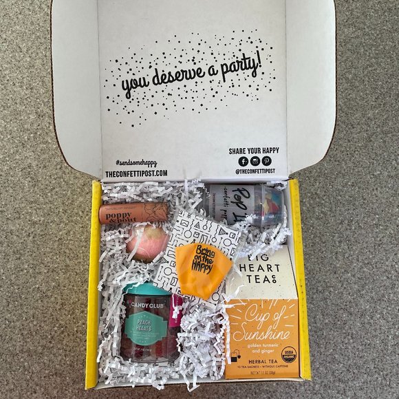 $69 The Confetti Post Birthday Box - Party in a Box Special Gift Box - Brand New - Picture 1 of 6